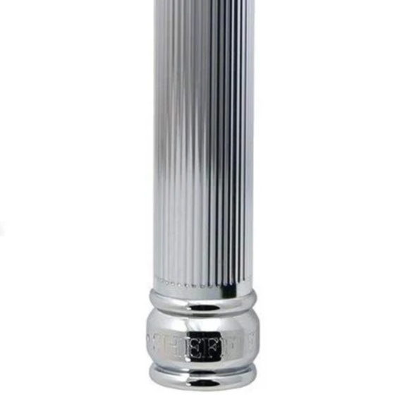 New - Never Used - CHROME DOUBLE EDGE RAZOR - LONG HANDLE - Picture 4 of 8